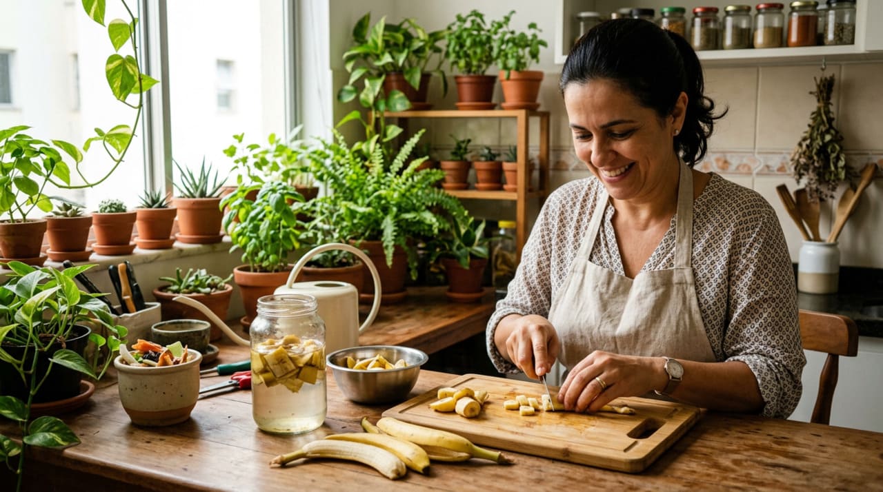 A casca de banana concentra boa parte dos nutrientes da fruta, como potássio, fósforo, cálcio e magnésio