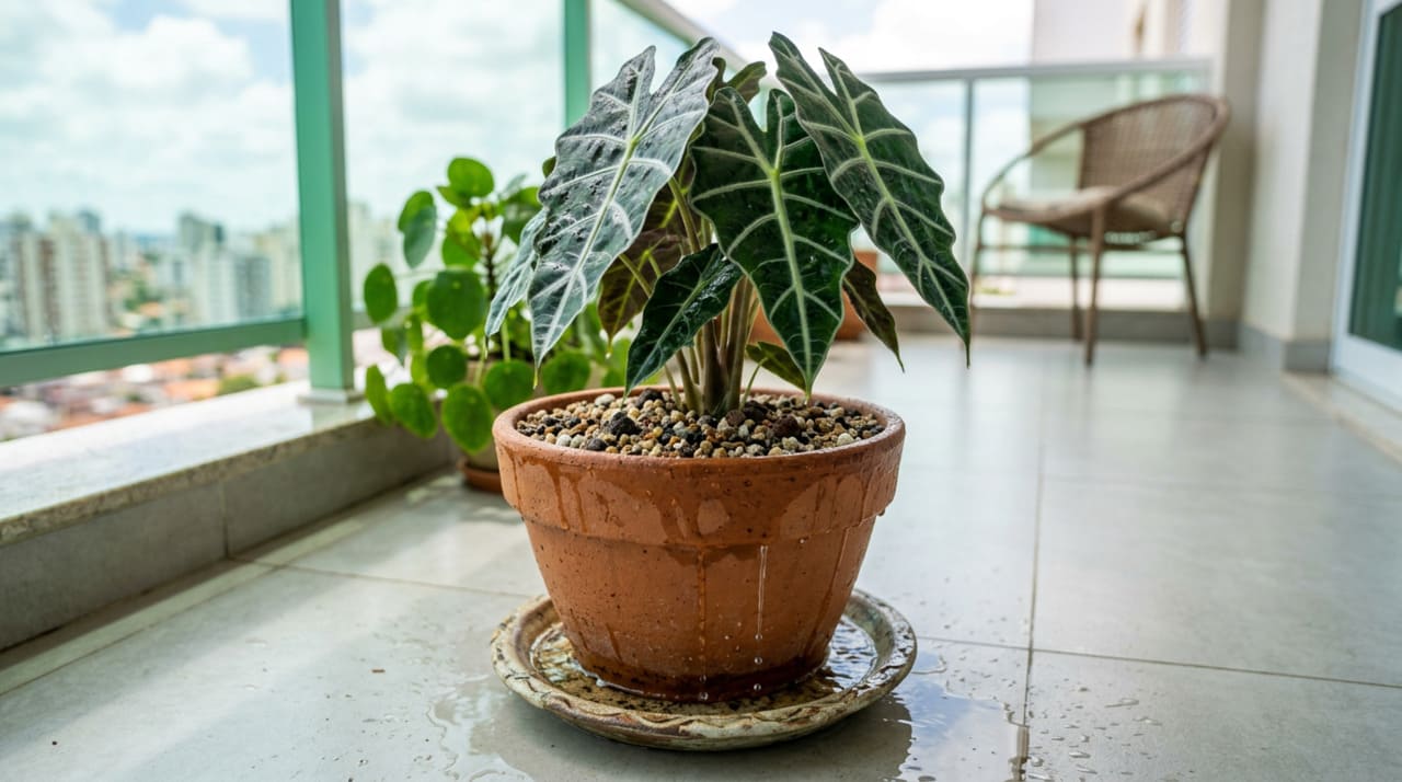Plantas que crescem em um meio bem drenado apresentam cores muito mais vivas e um desenvolvimento muito mais equilibrado e vigoroso.