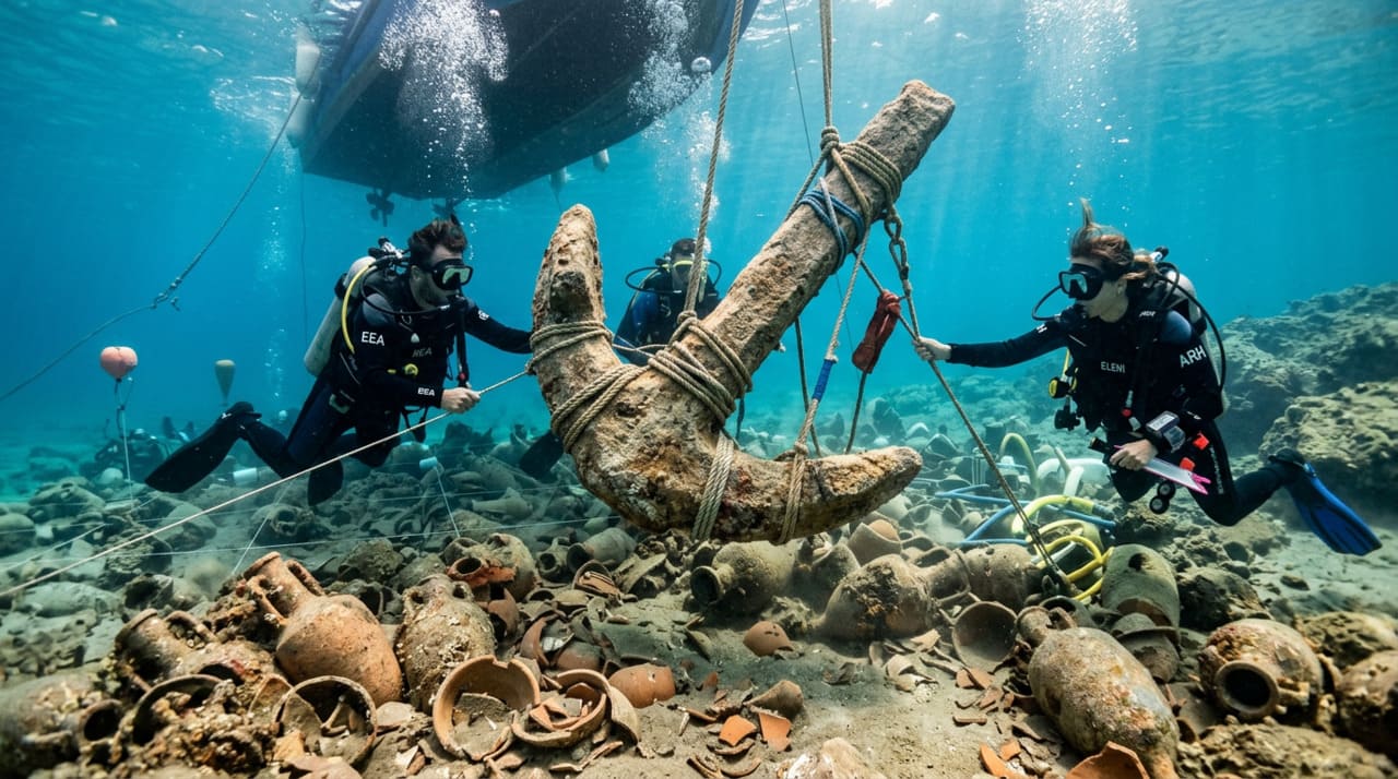 A metodologia usada pela expedição fugiu do padrão tecnológico custoso de muitos projetos de arqueologia submarina.