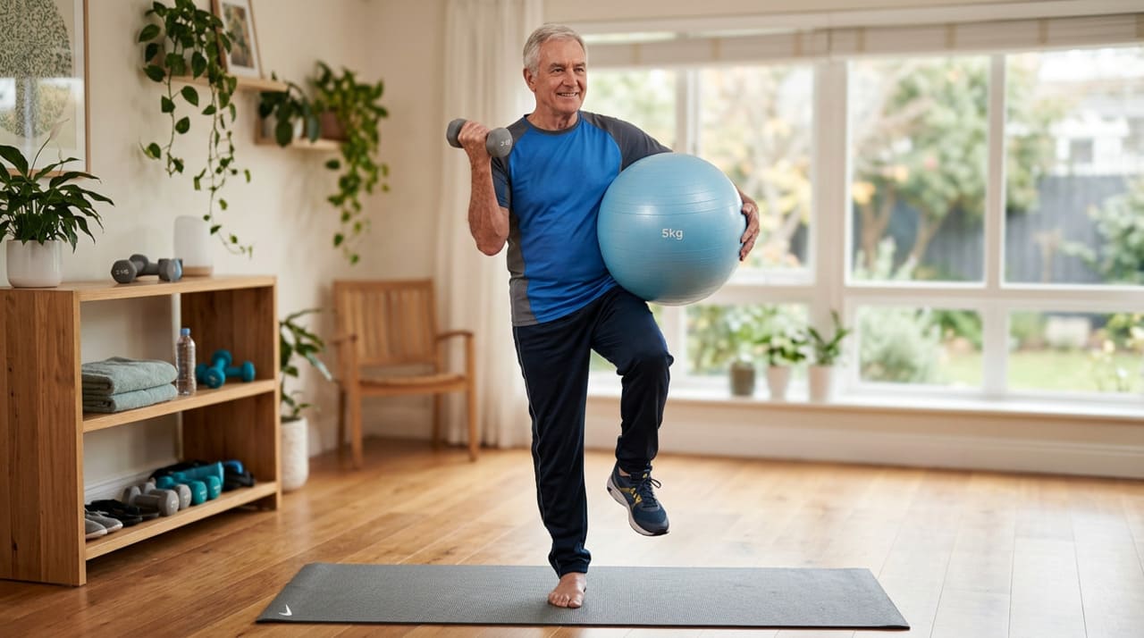 O exercício considerado mais completo para quem passou dos 70 anos é o treino funcional para idosos, adaptado a essa faixa etária.
