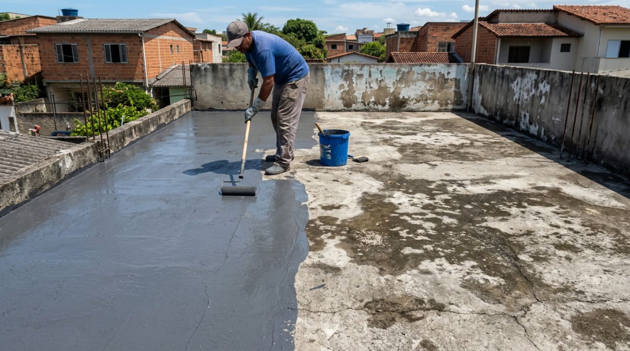 A receita usa componentes que se encontram em qualquer loja de materiais de construção por um custo muito inferior ao de produtos prontos do mercado