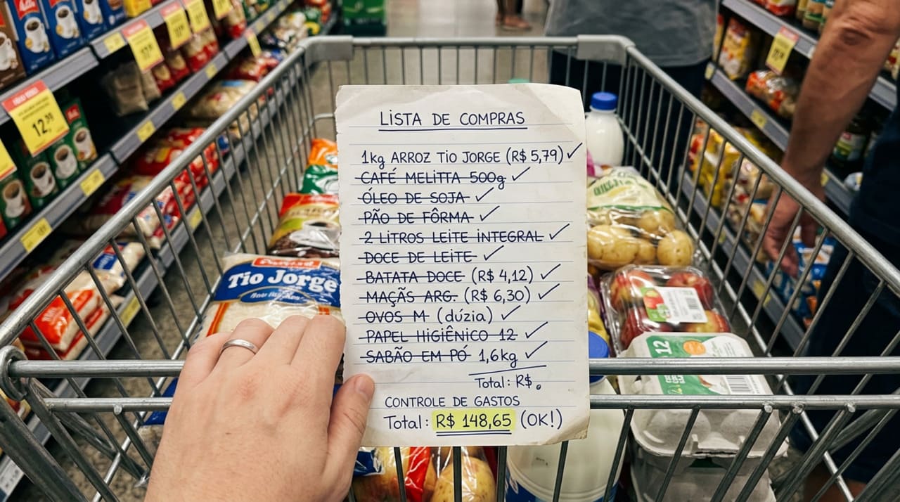 O resultado prático é que quem escreve a lista no papel tende a lembrar de mais itens mesmo sem consultar o papel durante as compras