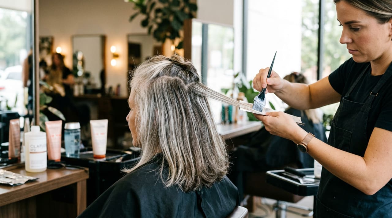As técnicas de iluminação mais usadas para integrar cabelos brancos ao restante do cabelo trabalham com o princípio do blend