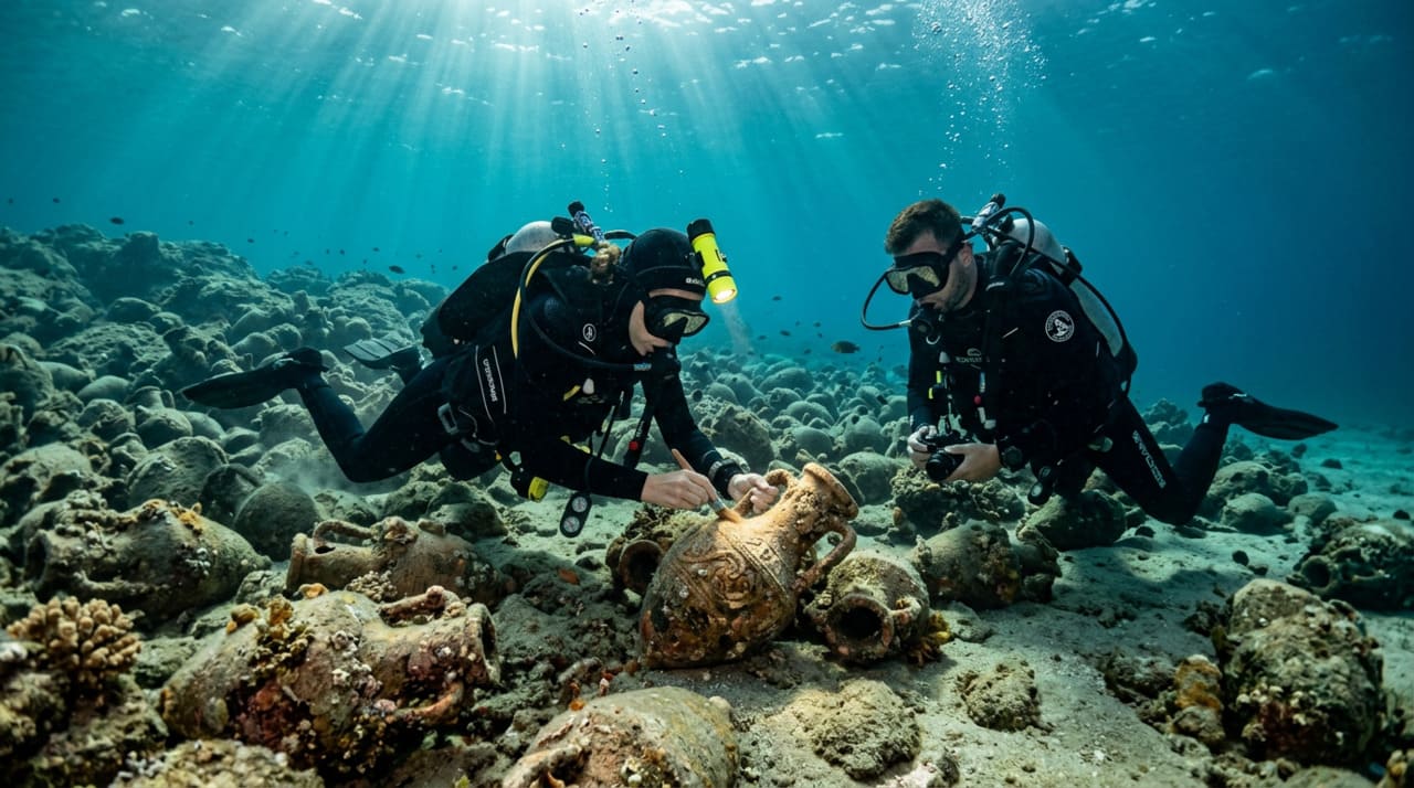 A metodologia usada pela expedição fugiu do padrão tecnológico custoso de muitos projetos de arqueologia submarina.
