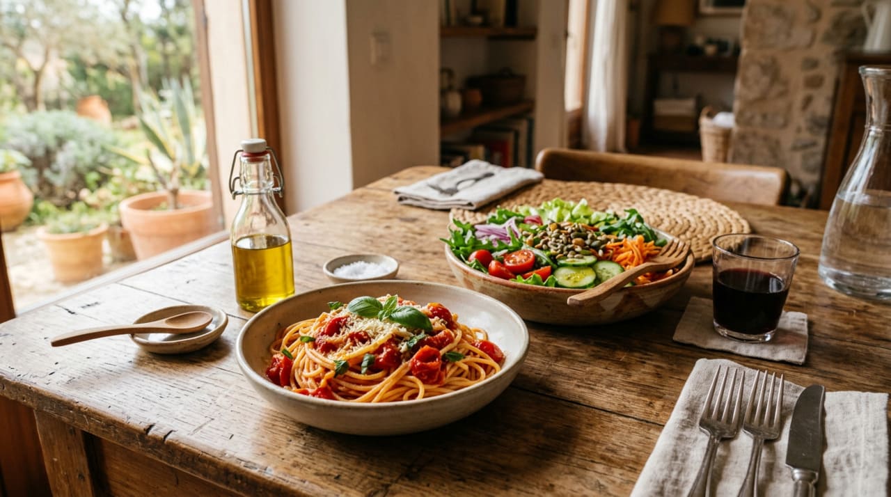 A chamada alimentação italiana equilibrada tem raízes na dieta mediterrânea