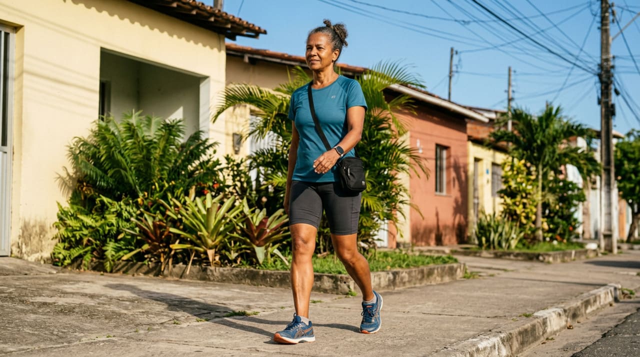 Diferente da natação, a caminhada é um exercício de sustentação de peso, onde o corpo mantém contato direto com o solo e gera pequenos impactos a cada passo.