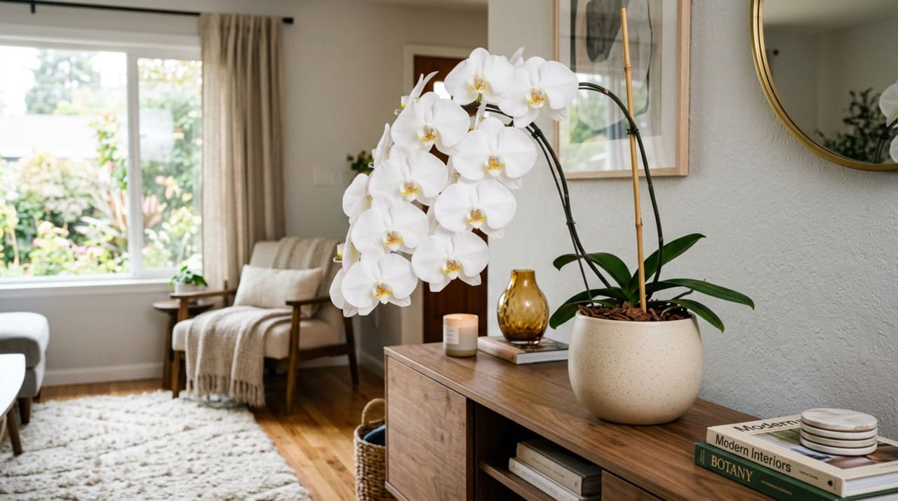 O cultivo da orquídea-borboleta em vaso começa pela escolha do recipiente correto e de um substrato com boa drenagem.