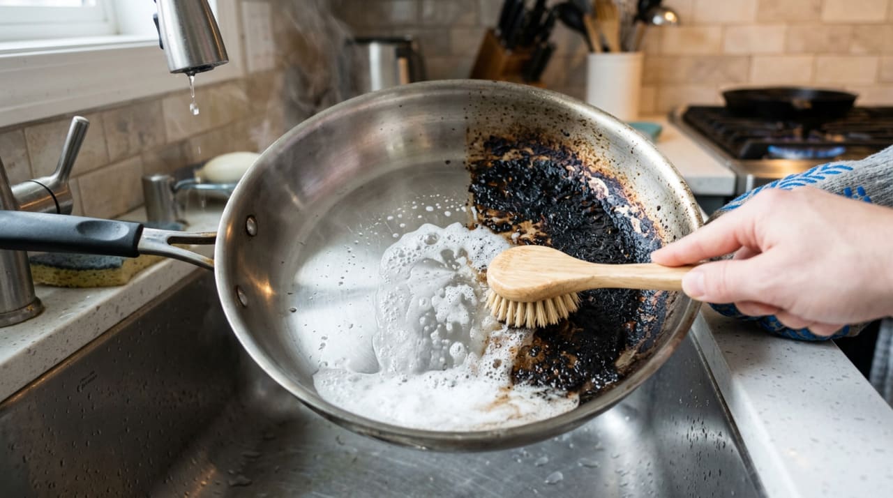 O bicarbonato de sódio é um pó branco alcalino, muito usado na cozinha e na limpeza da casa.
