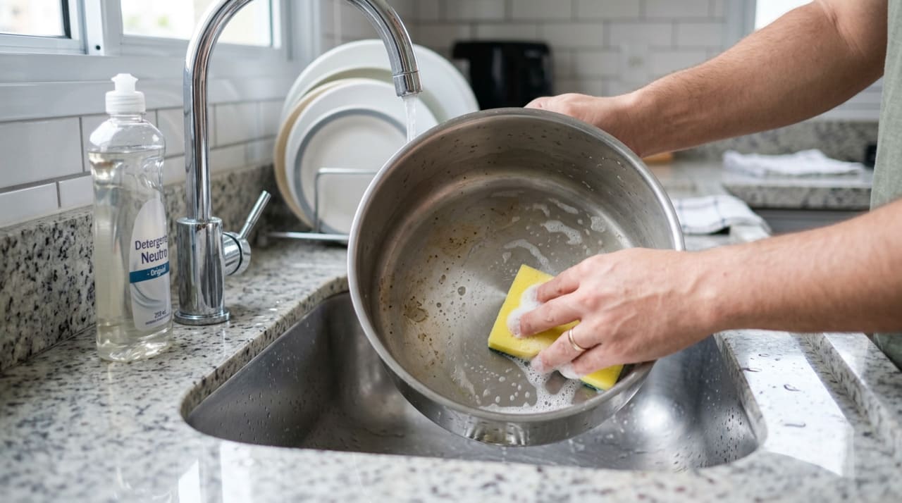 Panela de inox é um utensílio feito de aço inoxidável, com elementos como cromo e níquel que reduzem oxidação e ferrugem