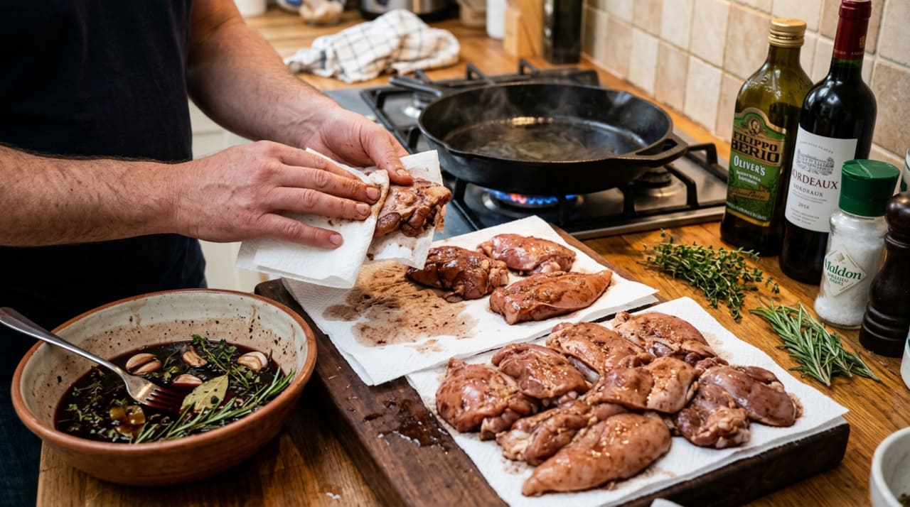 A receita usa ingredientes acessíveis e combina o sabor robusto do vinho tinto com a doçura natural dos legumes