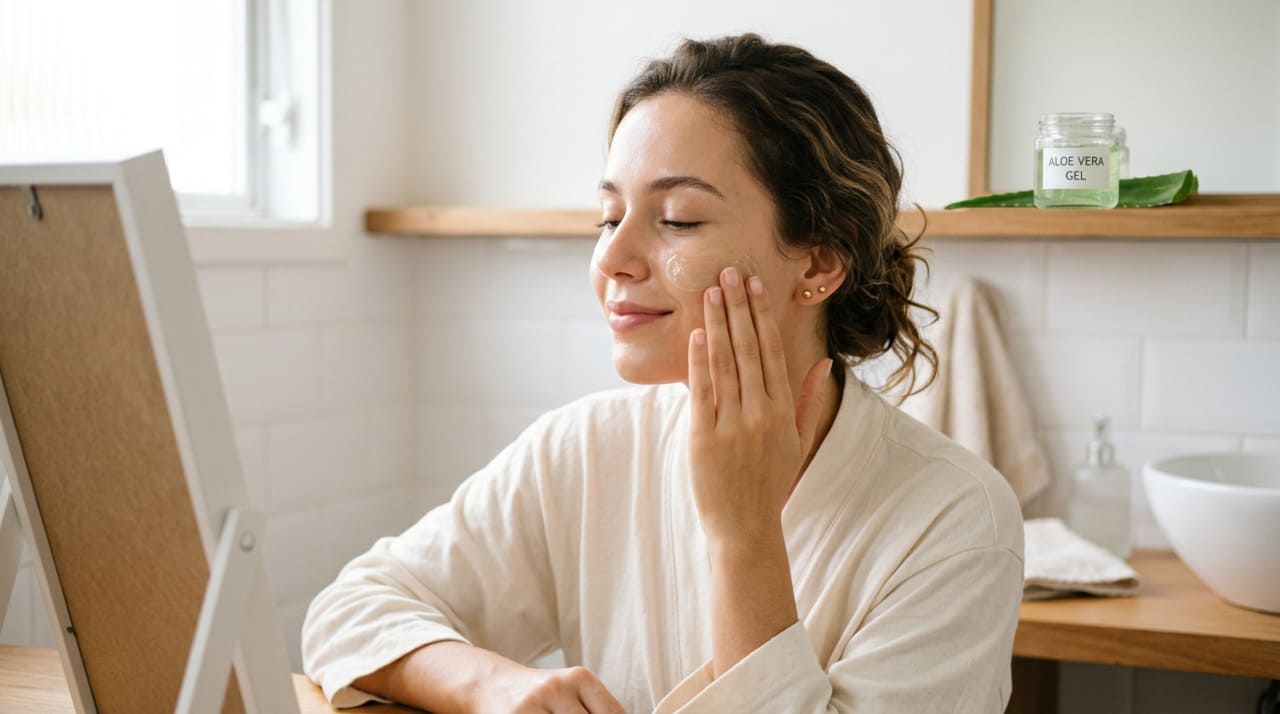 O creme facial com aloe vera é reconhecido por sua ação hidratante e calmante.