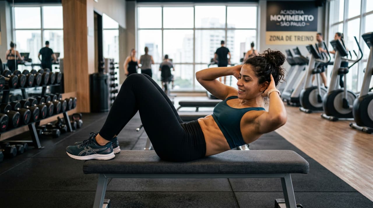 Para quem busca definição abdominal, é recomendado realizar exercícios abdominais de 2 a 3 vezes por semana