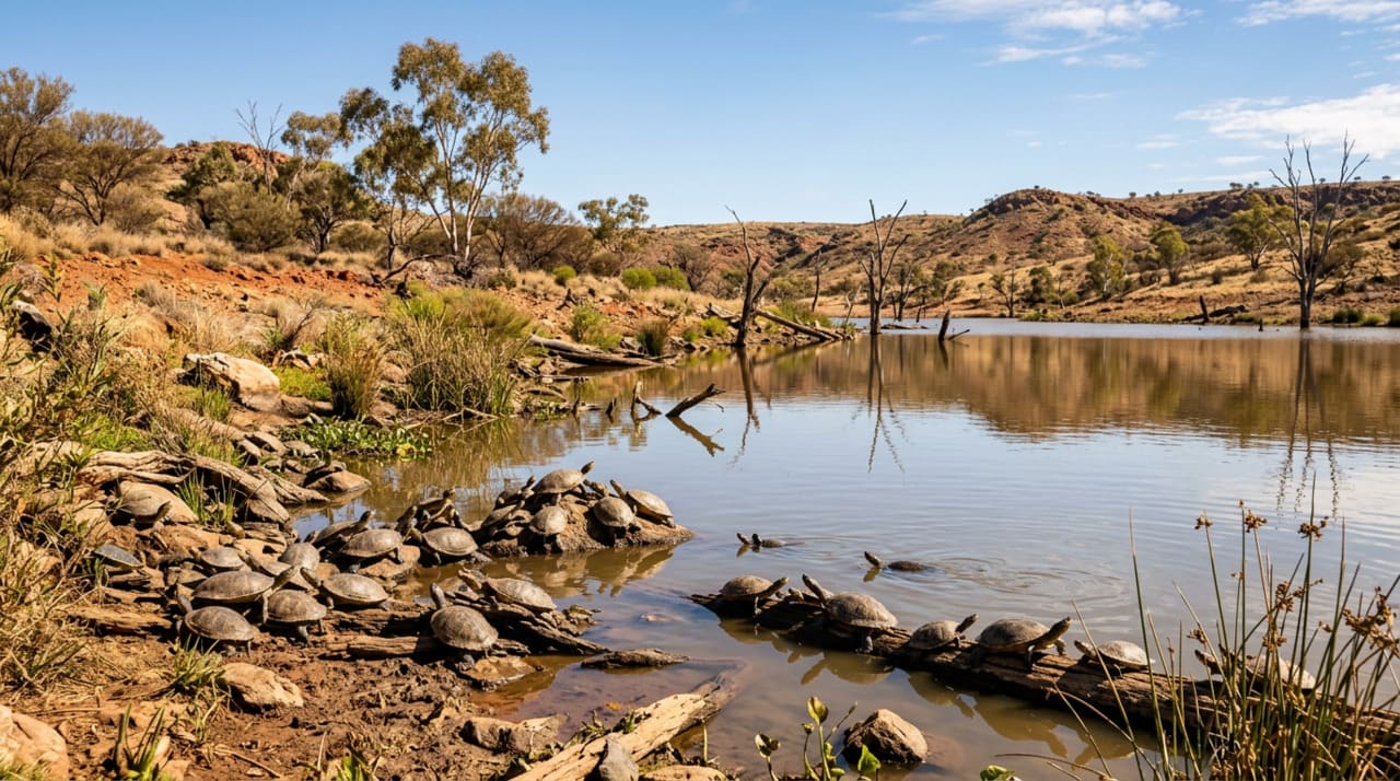 Antes da chegada das chuvas, o lago oriental do parque esteve muito perto de secar pela primeira vez em mais de 130 anos.