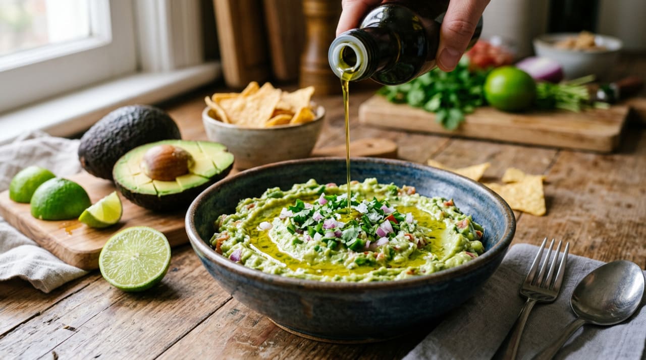 O limão é essencial no guacamole, mas pode dominar o prato quando a fruta está muito ácida ou quando o abacate tem sabor mais suave.