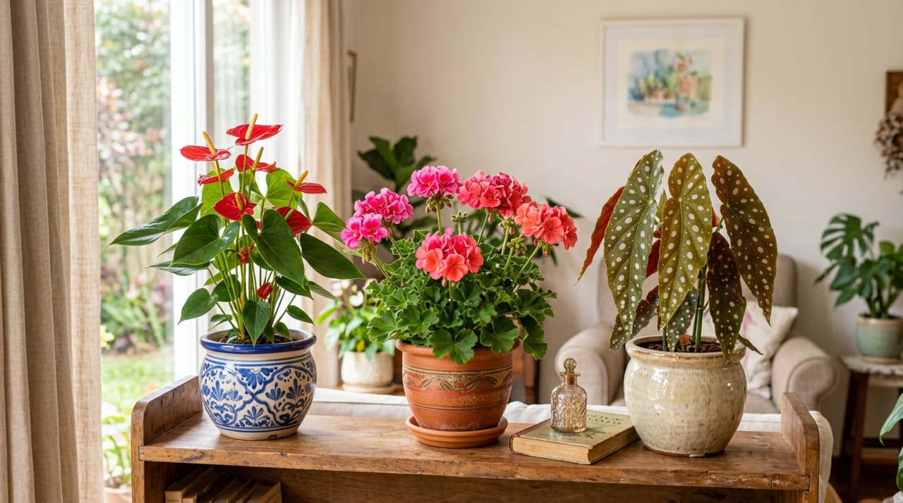 O antúrio é uma das poucas plantas de interior que floresce praticamente sem parar.
