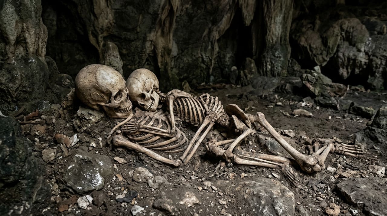 A Grotta del Romito, na região da Calábria, atuou como uma verdadeira cápsula do tempo, protegendo restos mortais fundamentais contra as forças destrutivas da natureza.