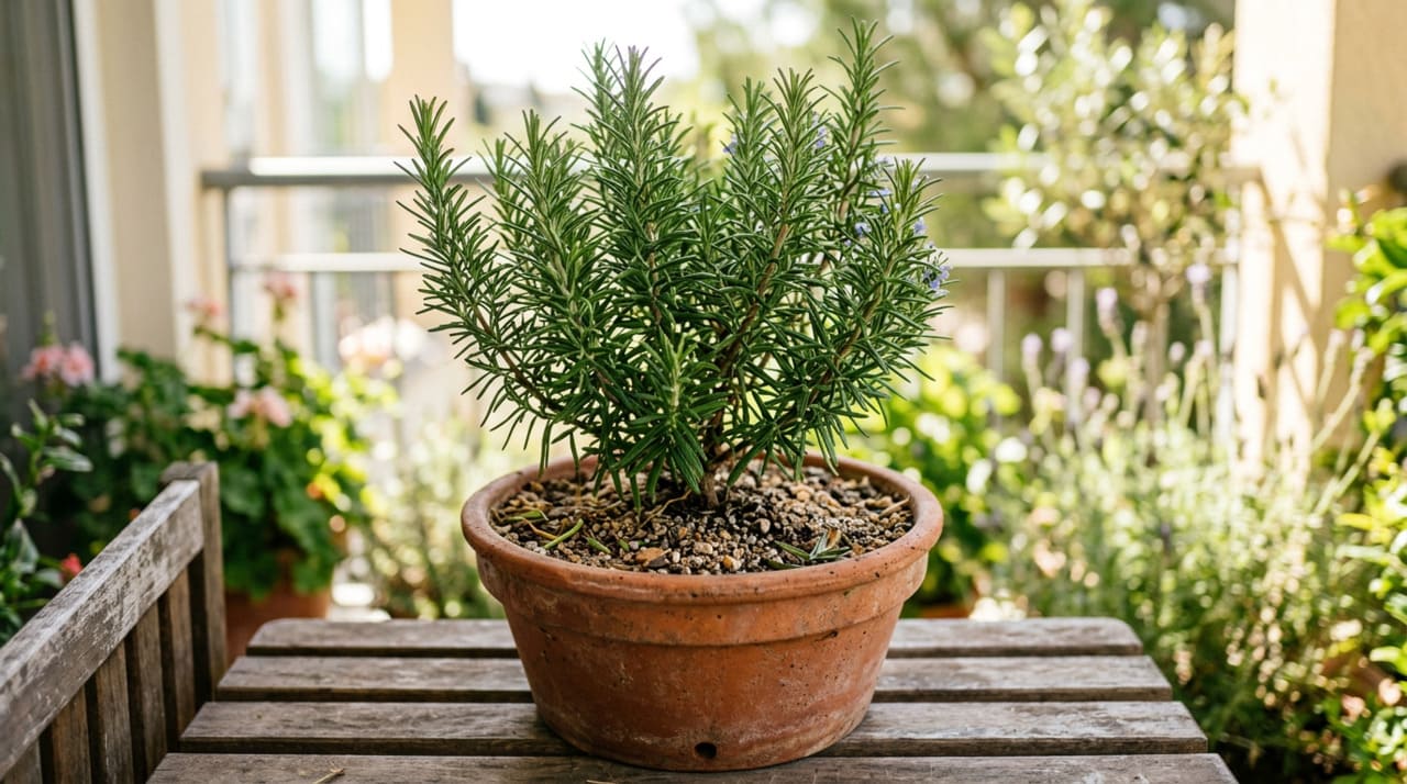 O alecrim é resistente a tudo, mas nunca o deixe perto de plantas que amam muita água
