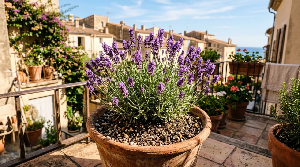 A lavanda é uma planta de clima mediterrâneo, habituada ao sol intenso e aos solos secos.
