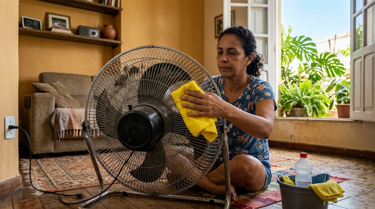 3 maneiras de limpar um ventilador elétrico sem desmontá-lo