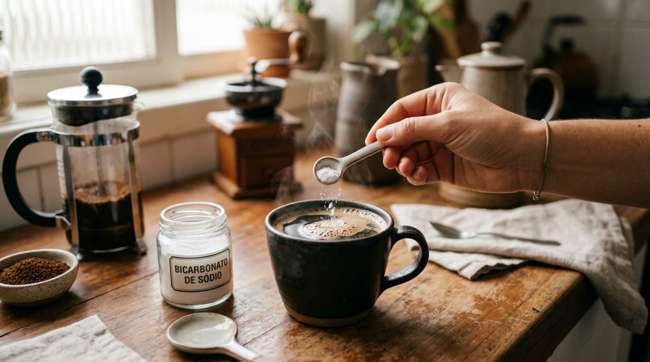 O café preparado, seja coado, espresso ou em cápsulas, possui naturalmente compostos ácidos, como ácidos clorogênicos e outros ácidos orgânicos.