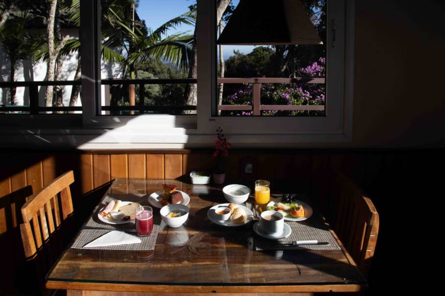 Café da manhã da Pousada Pedras e Sonhos
