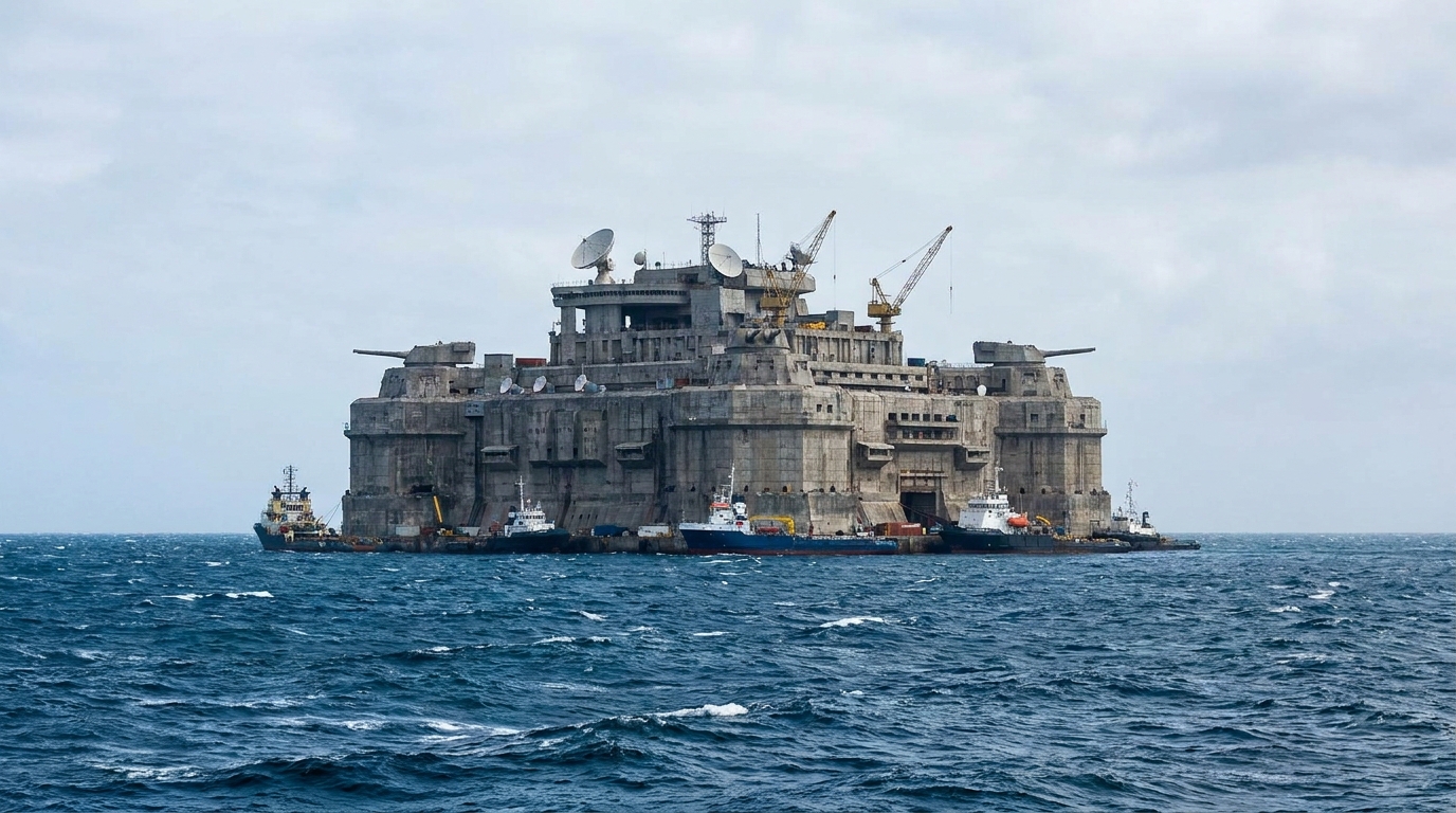 A plataforma conhecida como projeto de ilha flutuante de mar distante representa um salto significativo na soberania técnica do país asiático