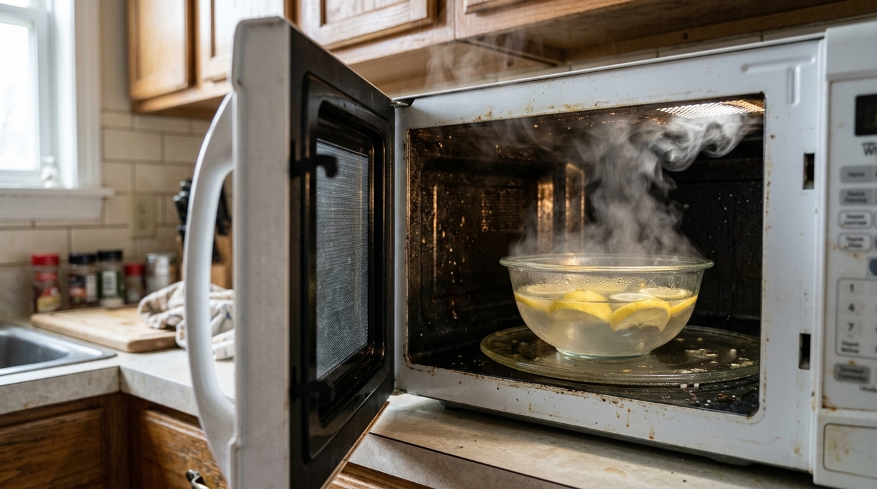 O método baseia-se na combinação de água e vinagre branco ou limão, itens presentes na maioria das cozinhas