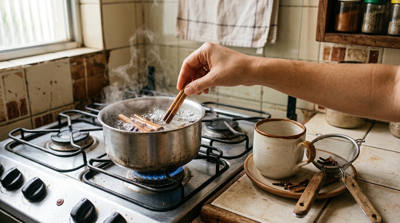 A canela é uma especiaria rica em compostos aromáticos, especialmente o cinamaldeído, responsável por boa parte do seu cheiro e sabor característicos