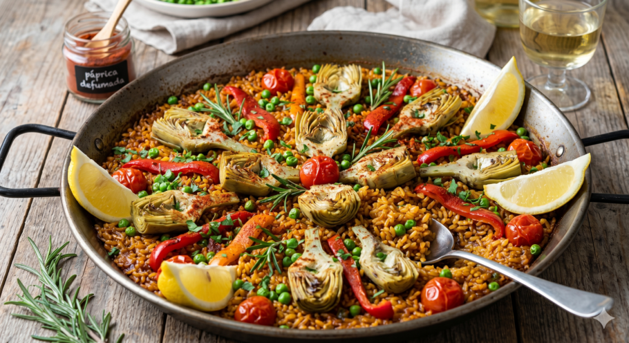 Essa paella éuma ótima forma de preparar um prato diferente, colorido e cheio de personalidade
