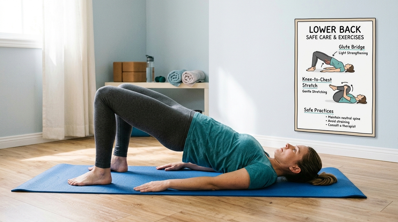 Os exercícios para aliviar a dor nas costas devem ser feitos com amplitude confortável.