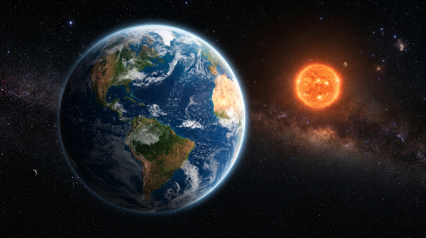 O exoplaneta rochoso orbita uma estrela estável que favorece a manutenção de uma atmosfera e água líquida.