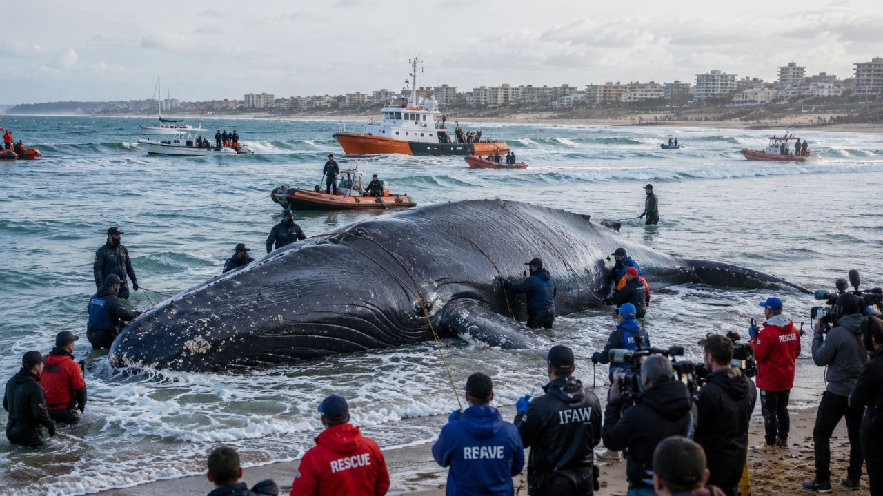A comoção global pela baleia Timmy despertou debates sobre a preservação dos oceanos.