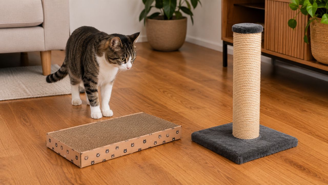 Observar o comportamento e as preferências de cada gato é fundamental para escolher o arranhador mais adequado.
