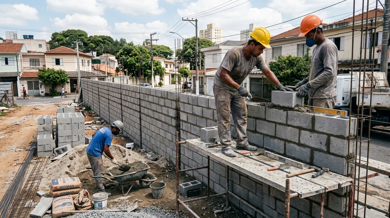 O orçamento de um muro de divisa não se resume aos blocos.