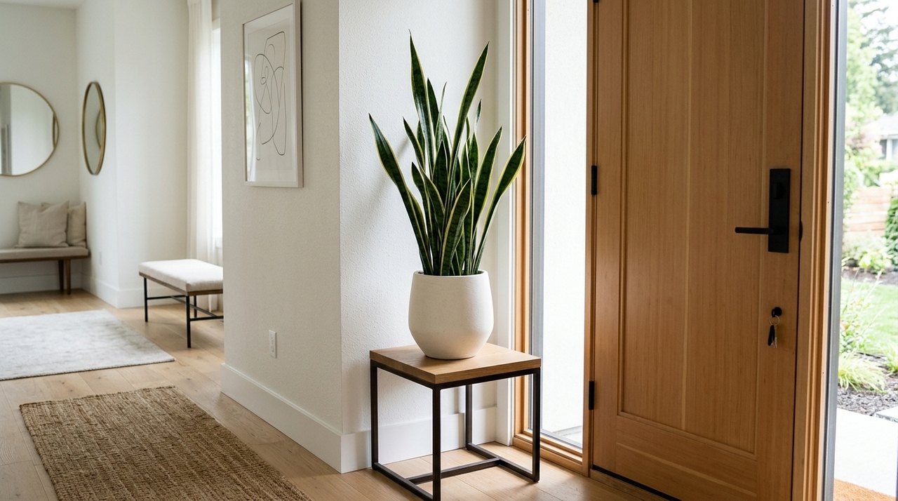 A Sansevieria trifasciata é uma planta suculenta de folhas duras, originária da África, que se adaptou muito bem ao clima brasileiro e à vida em ambientes urbanos