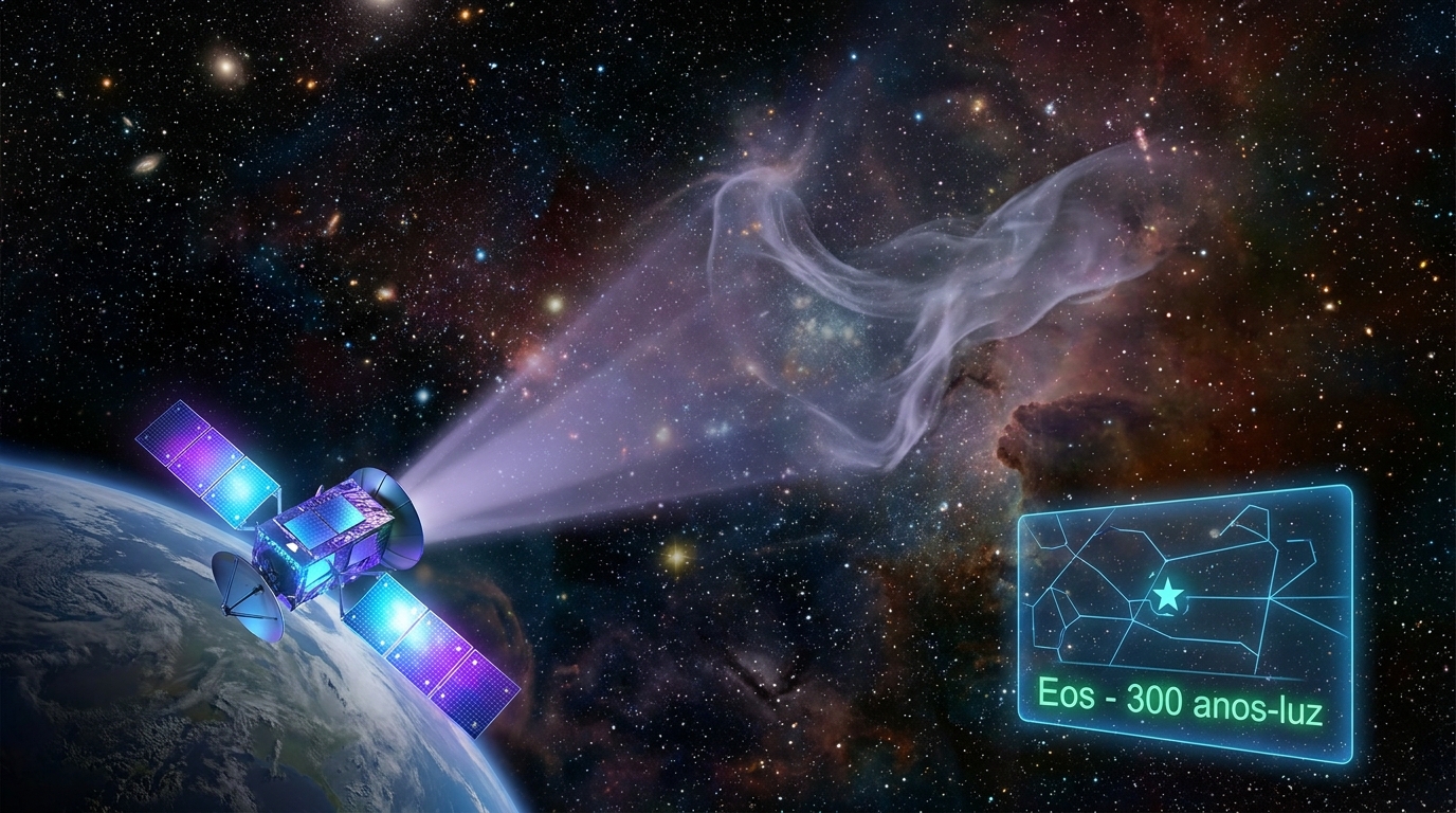 Localizada a apenas trezentos anos-luz da Terra, a formação gasosa redefine nosso entendimento sobre a matéria oculta no espaço.