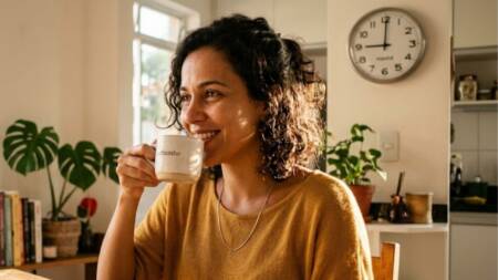 O cortisol atinge níveis altos ao acordar, reduzindo o efeito da cafeína