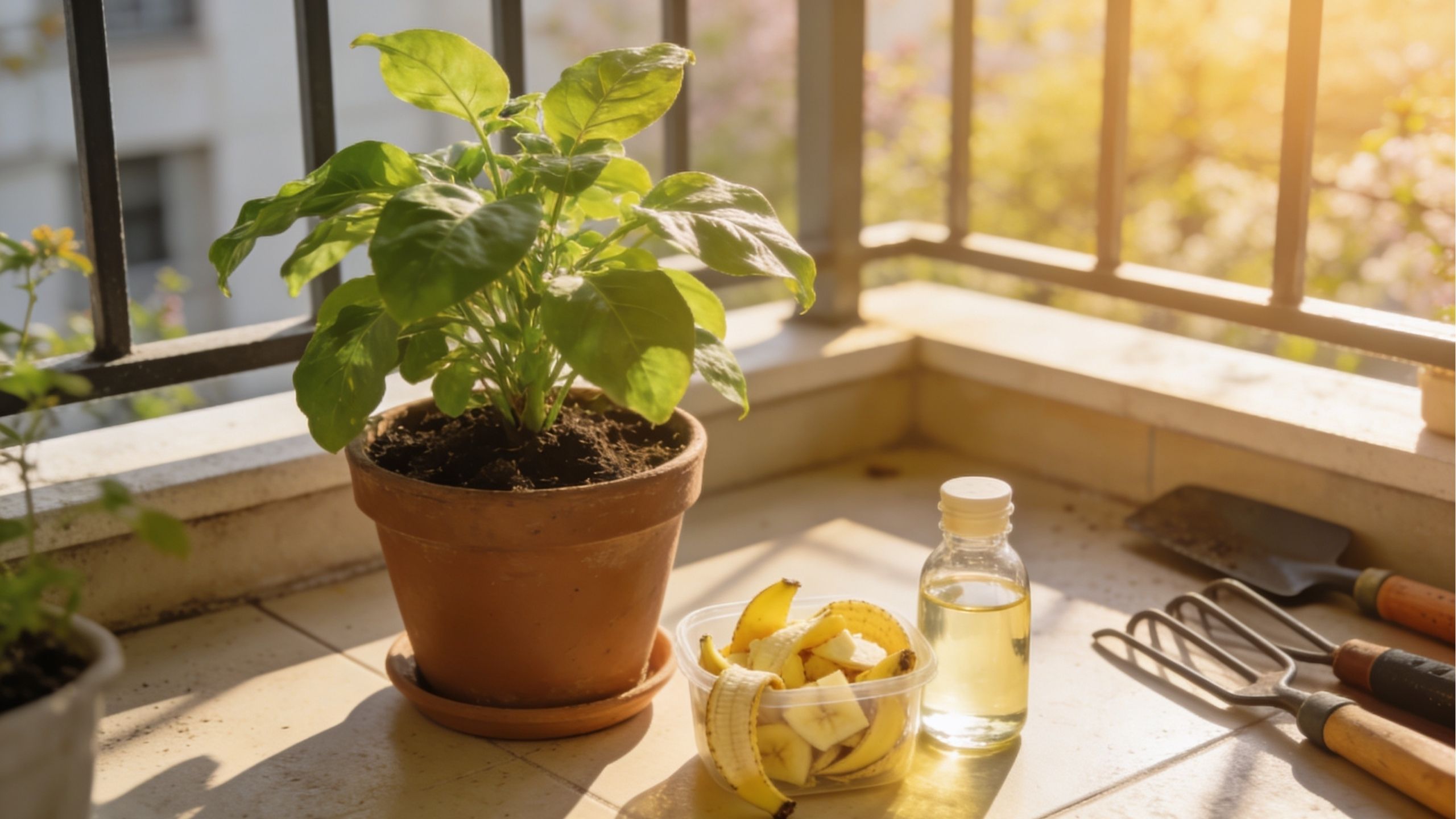 Cascas de banana com vinagre: o segredo caseiro para plantas mais saudáveis ​​e menos insetos