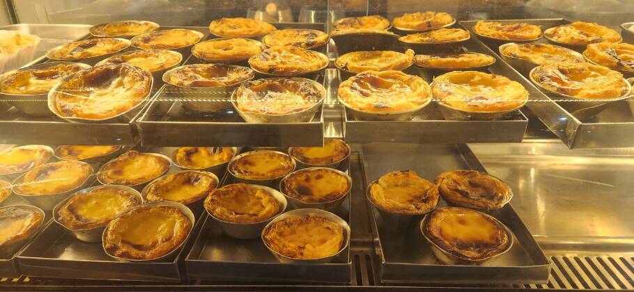 Os famosos pastéis de Nata da Quinta do Olivardo, considerados os mais saborosos do estado