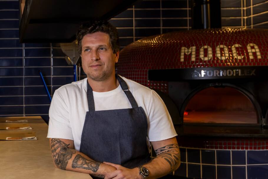 O pizzaiolo Fellipe Zanuto, da A Pizza da Mooca, de São Paulo