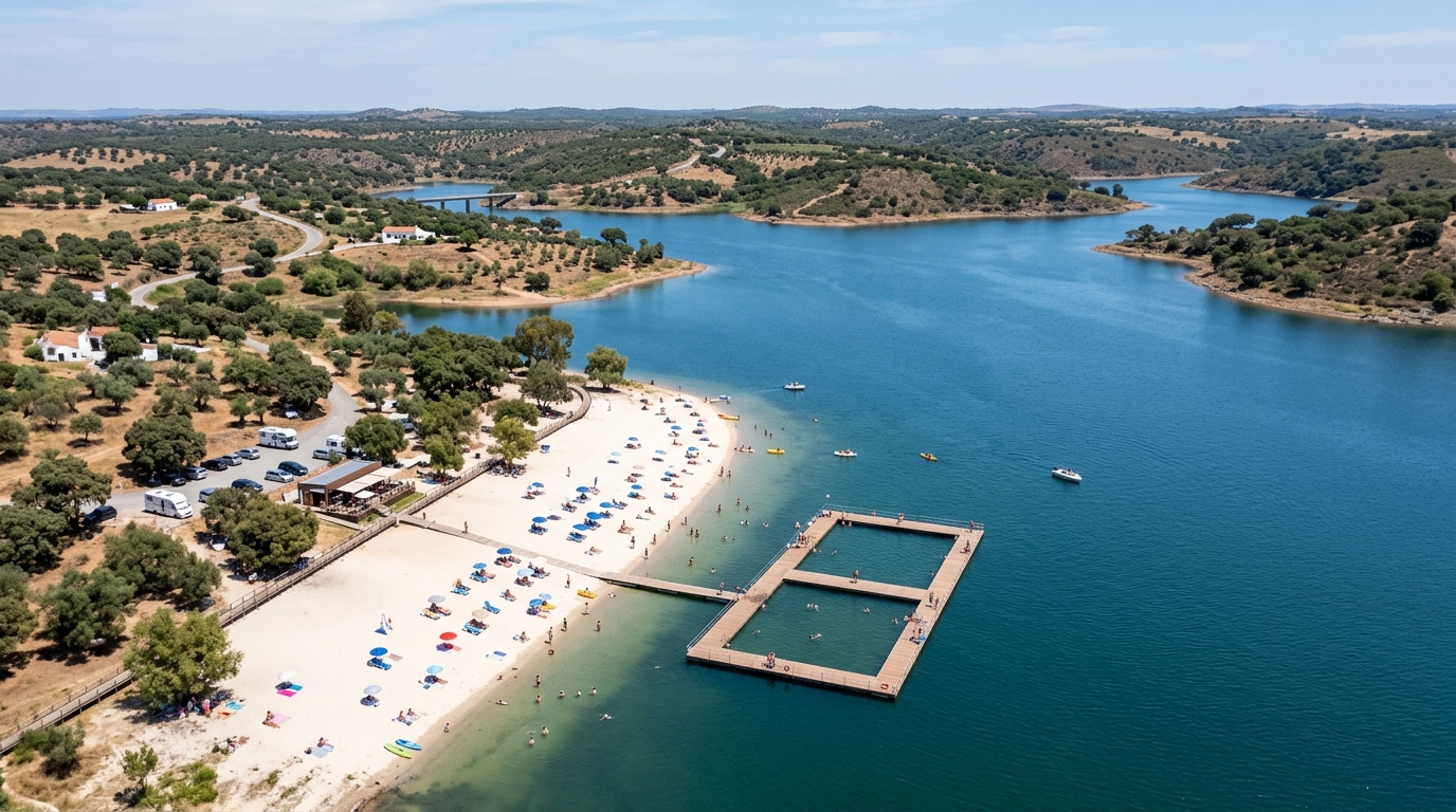 Praia Fluvial de Albergaria dos Fusos encanta famílias