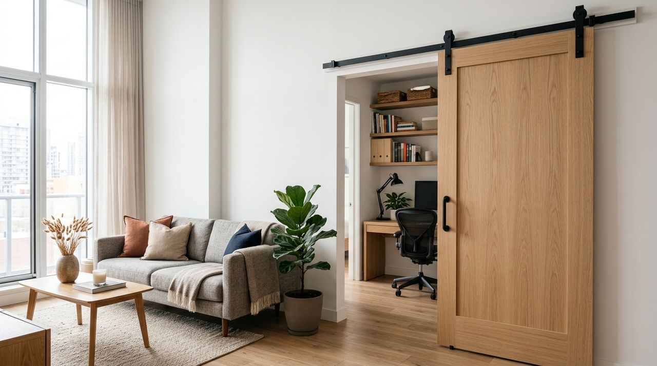 Para adaptar a tendência a imóveis de tamanhos e estilos diferentes, os modelos de porta de correr podem ser organizados em grupos