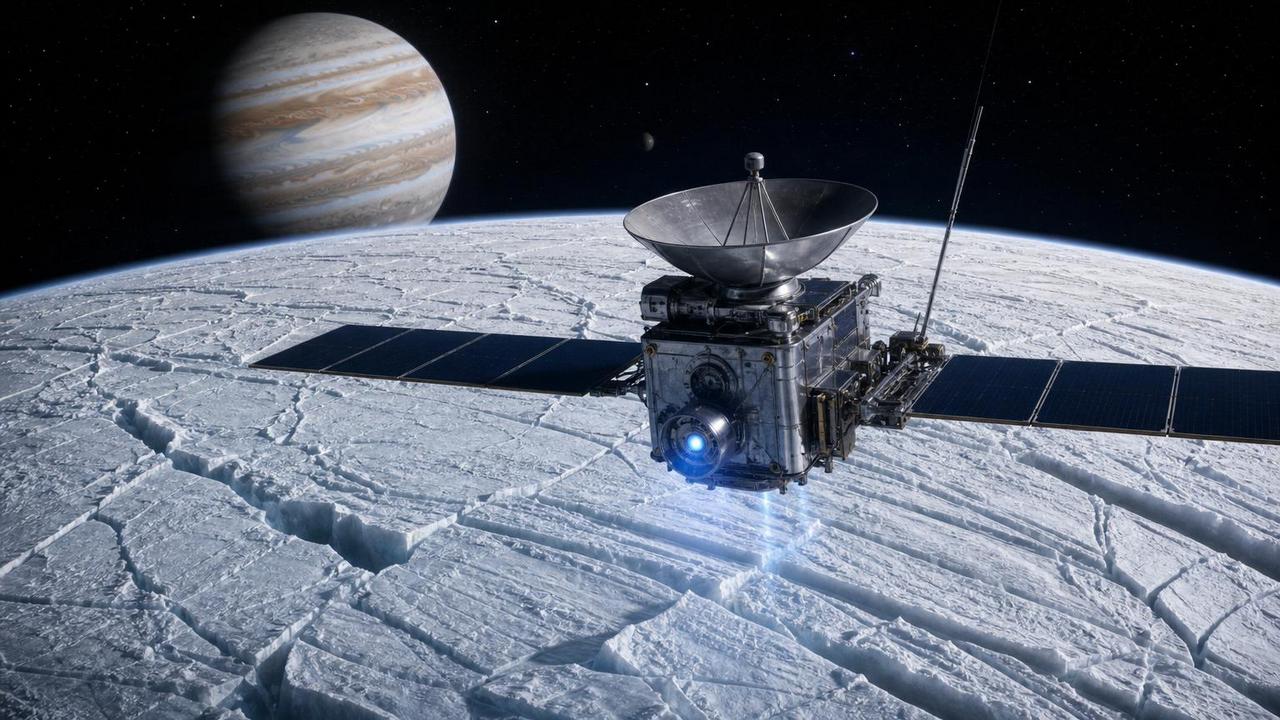 Missão Europa Clipper deve detalhar gelo, sais e estrutura interna da lua.