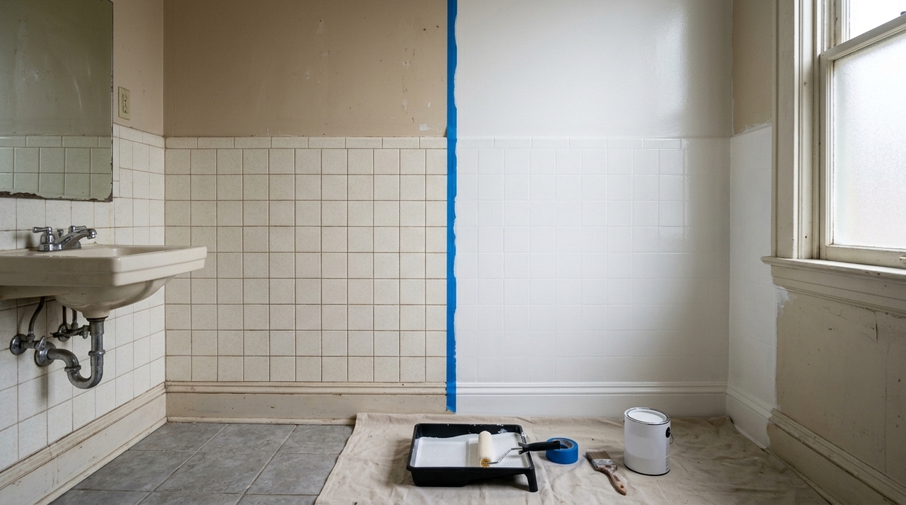 O tipo de tinta para azulejo influencia diretamente na aderência, na resistência à umidade e na limpeza do dia a dia