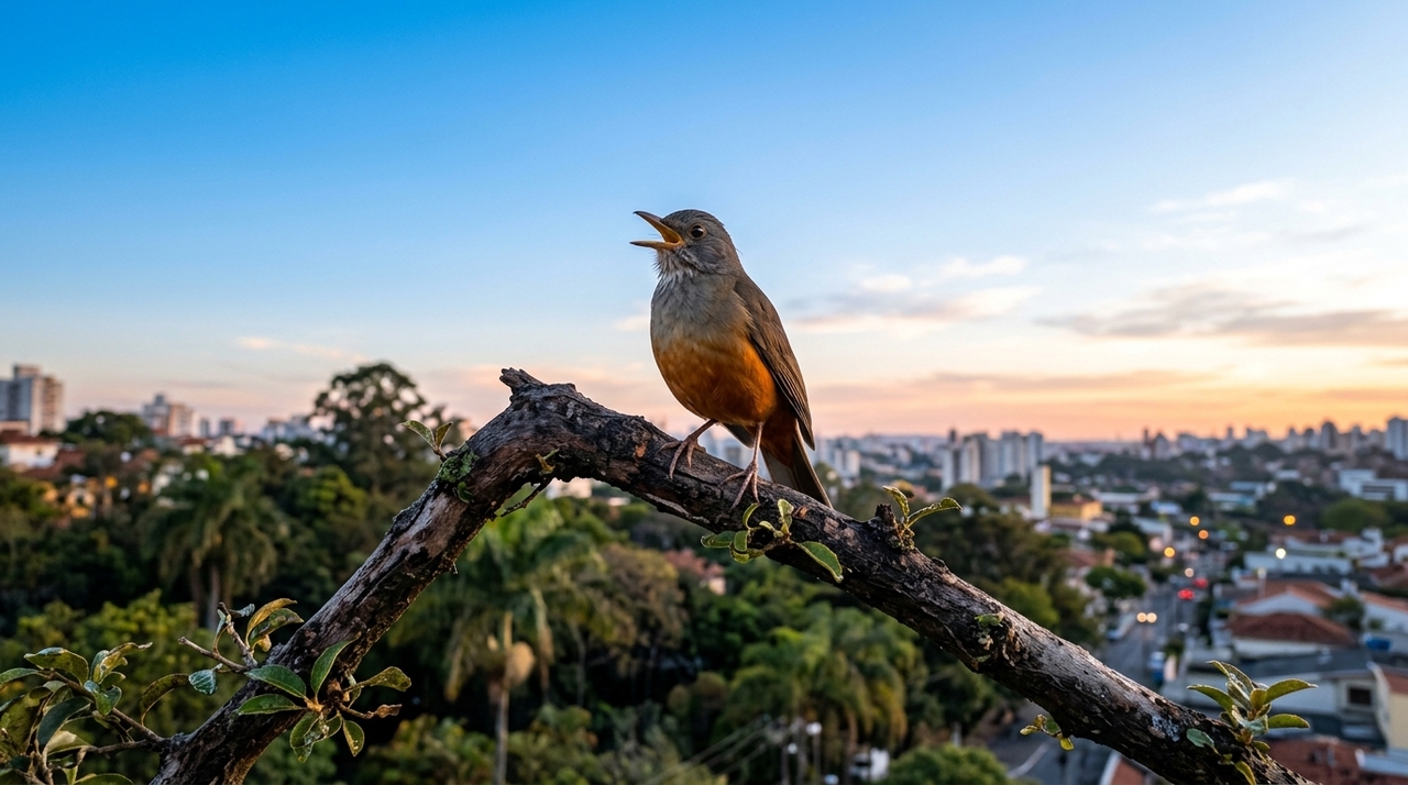As primeiras espécies a cantar são geralmente aquelas que conseguem se movimentar e se orientar melhor em condições de pouca luz.