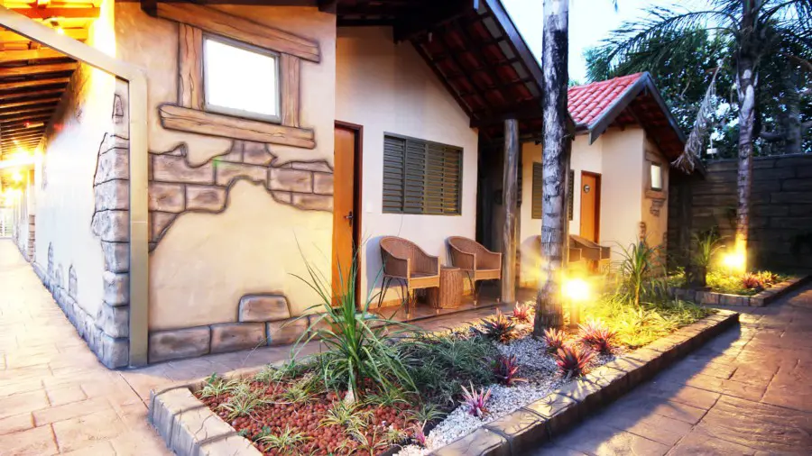 Um dos chalés do Carpe Diem Eco Resort