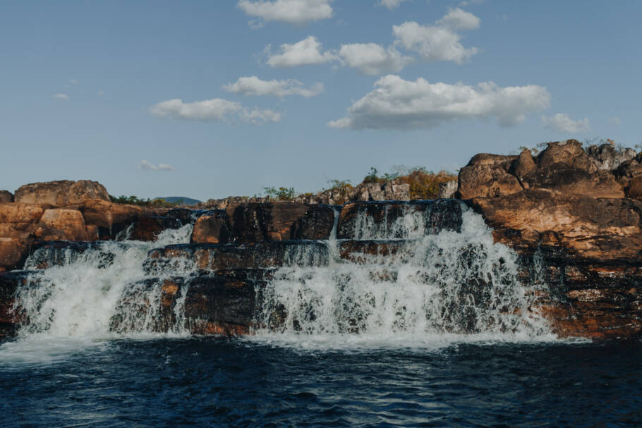 A cachoeira das Sete Quedas é uma das atrações do Parque Nacional da Chapada dos Veadeiros