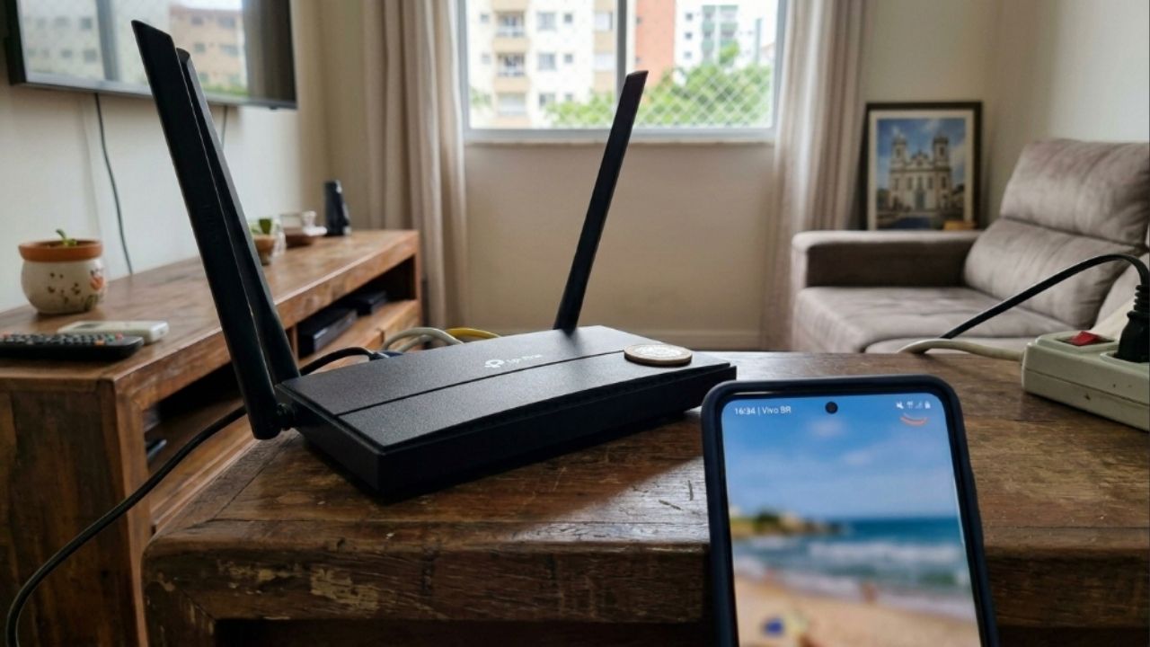 Coloque uma moeda em cima do roteador Wi-Fi: Para que serve 