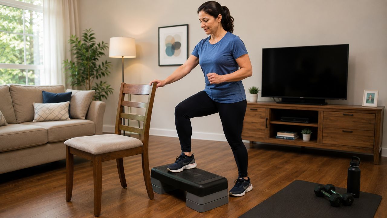 Comece o exercício de forma gradual, curta e apoiada, priorizando sempre a segurança e a estabilidade.