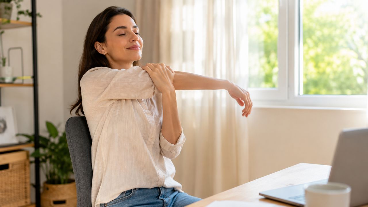 Exercícios regulares aliviam o estresse, relaxam os músculos e melhoram o bem-estar físico.